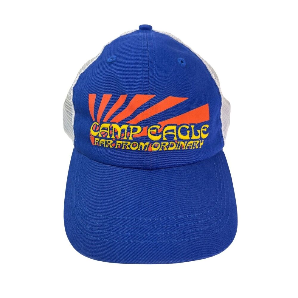 Vintage Camp Eagle Far From Ordinary Mesh Baseball Hat Adjustable